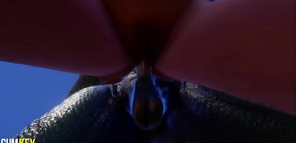  Two Sexy Girls Mating with Monster | Big Cock Monster | 3D Porn Wild Life